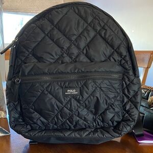 Polo by Ralph Lauren Quilted Black Backpack
